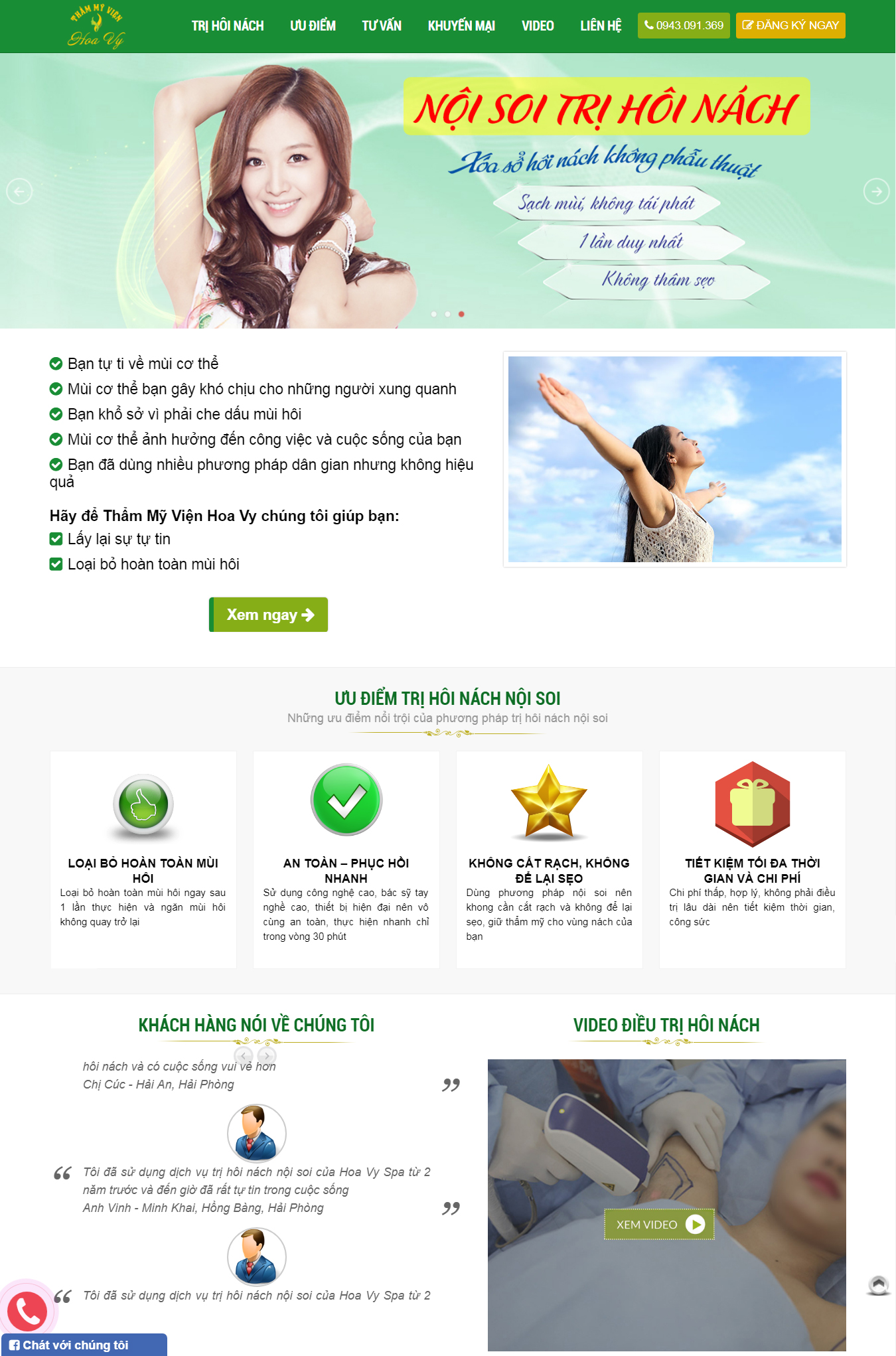 Thiết kế website Trị Hôi Nách Hải Phòng