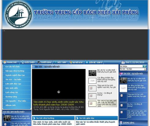 Thiết kế web Trường Trung Cấp Bách Khoa Hải Phòng