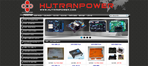 Thiết kế web Phụ tùng máy phát điện