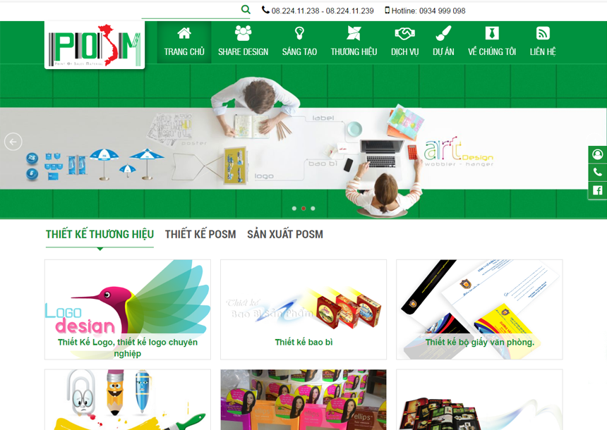 Thiết kế website Thiết kế thương hiệu POSM