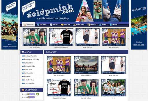 Thiết kế web Áo Lớp Mình
