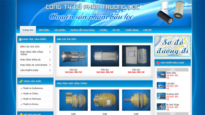 Thiết kế web Công Ty Cổ Phần Trường Lộc