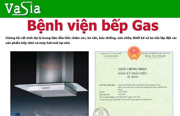 Thiết kế website Bệnh viện bếp Gas