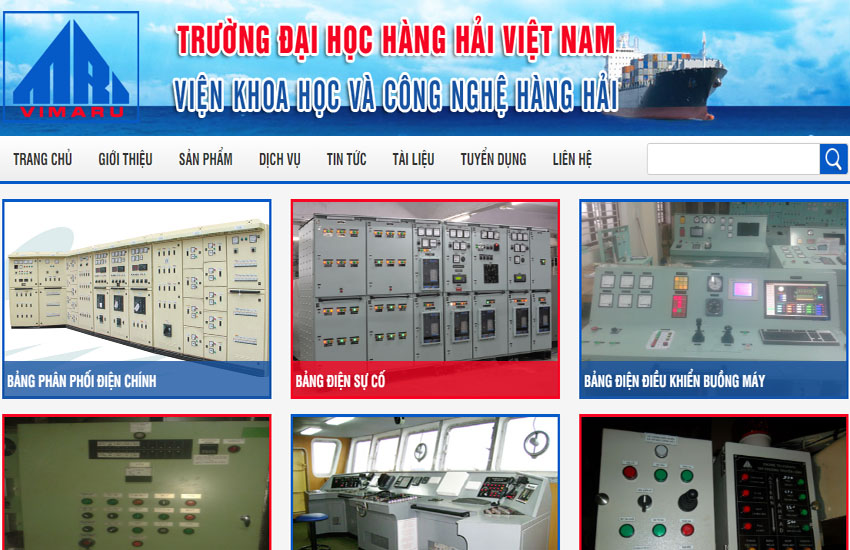 Thiết kế website Viện Khoa Học và Công Nghệ Hàng Hải - Trường ĐH Hàng Hải